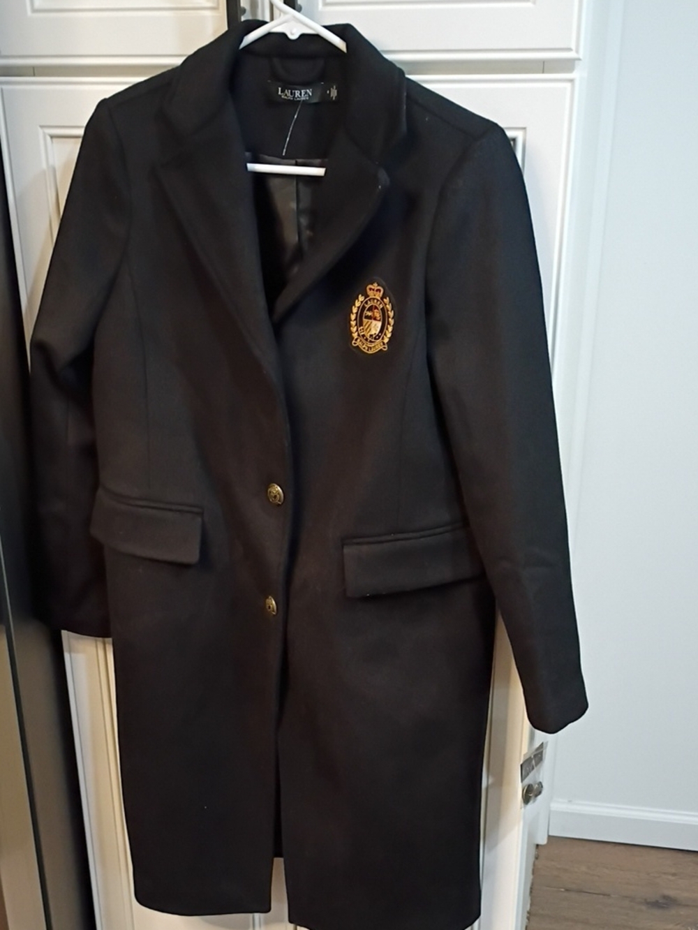 Womens Lauren Ralph Lauren Wool Blend Reefer Coat Size 4 NWT - Picture 6 of 13